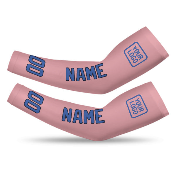 Manchon personnalisé rose clair et bleu ciel
