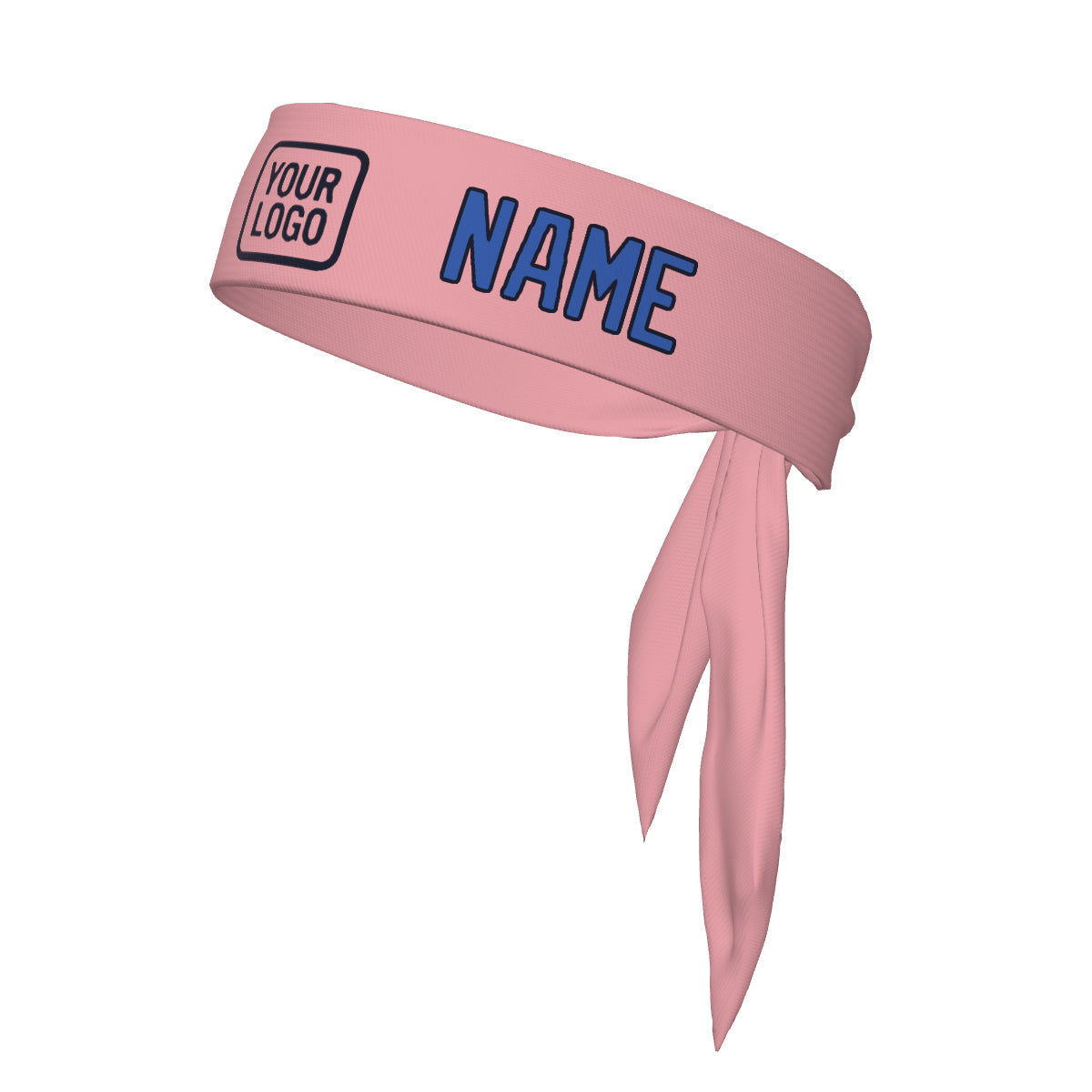 Bandeau personnalisé rose clair et bleu ciel