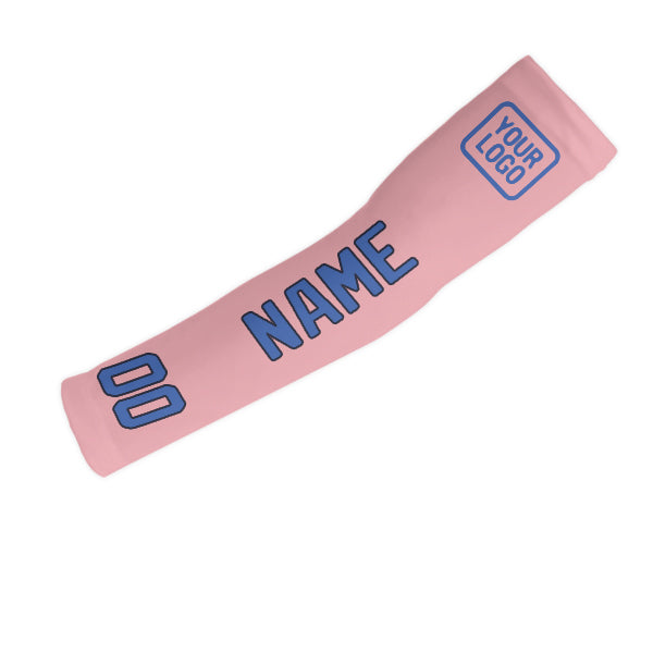 Manchon personnalisé rose clair et bleu ciel