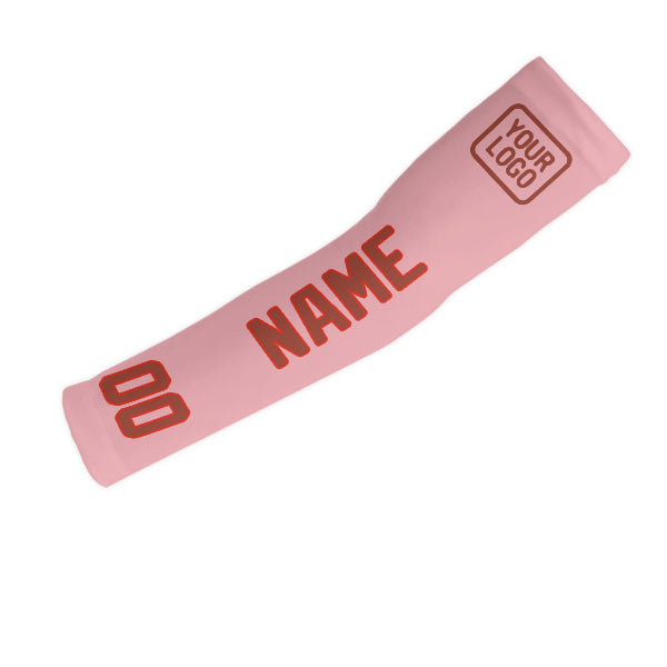 Manchon personnalisé rose clair corail rouge