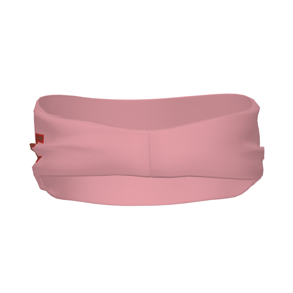 Bandeau de sport personnalisé rose clair et rouge corail