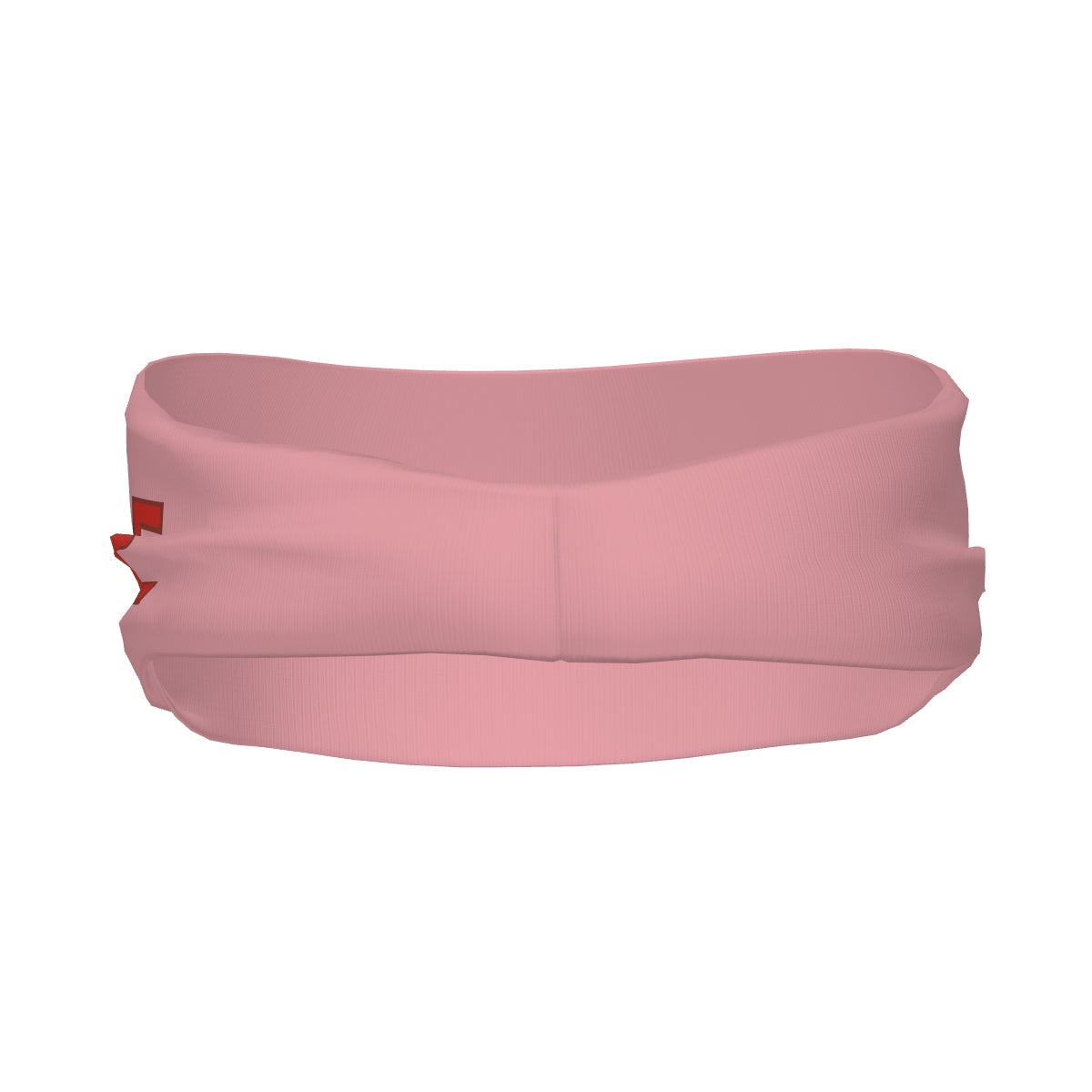 Bandeau de sport personnalisé rose clair, orange et rouge