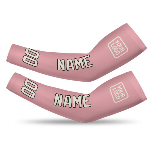 Manchon personnalisé rose clair crème