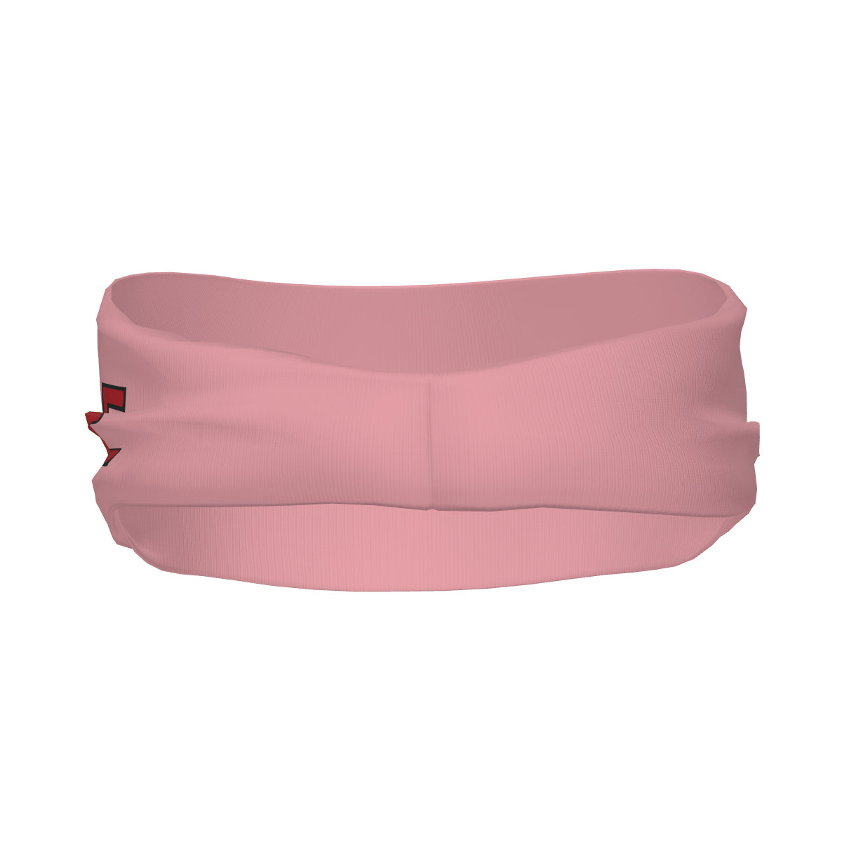 Bandeau de sport personnalisé rose clair et rouge