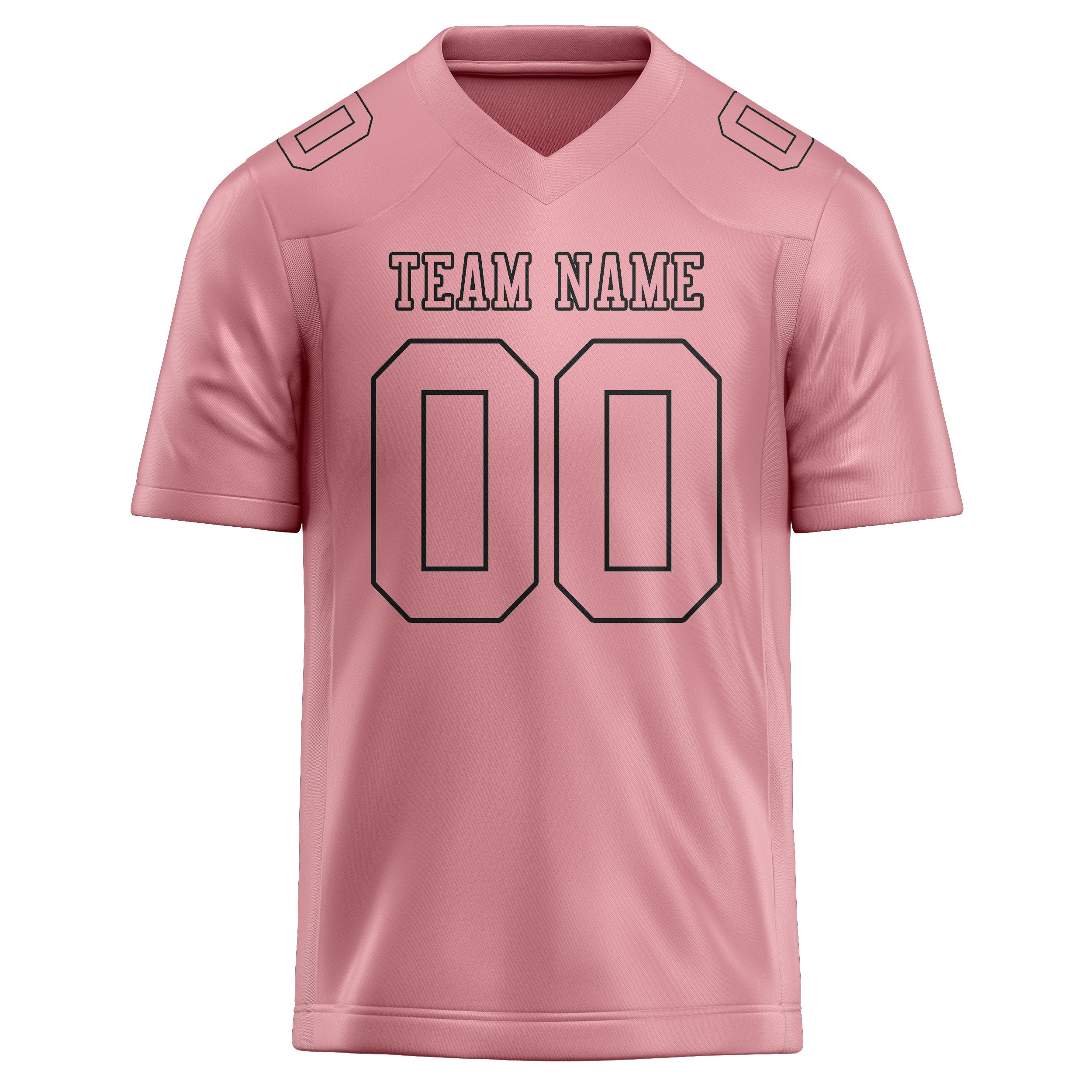 Maillot de football rose clair personnalisé
