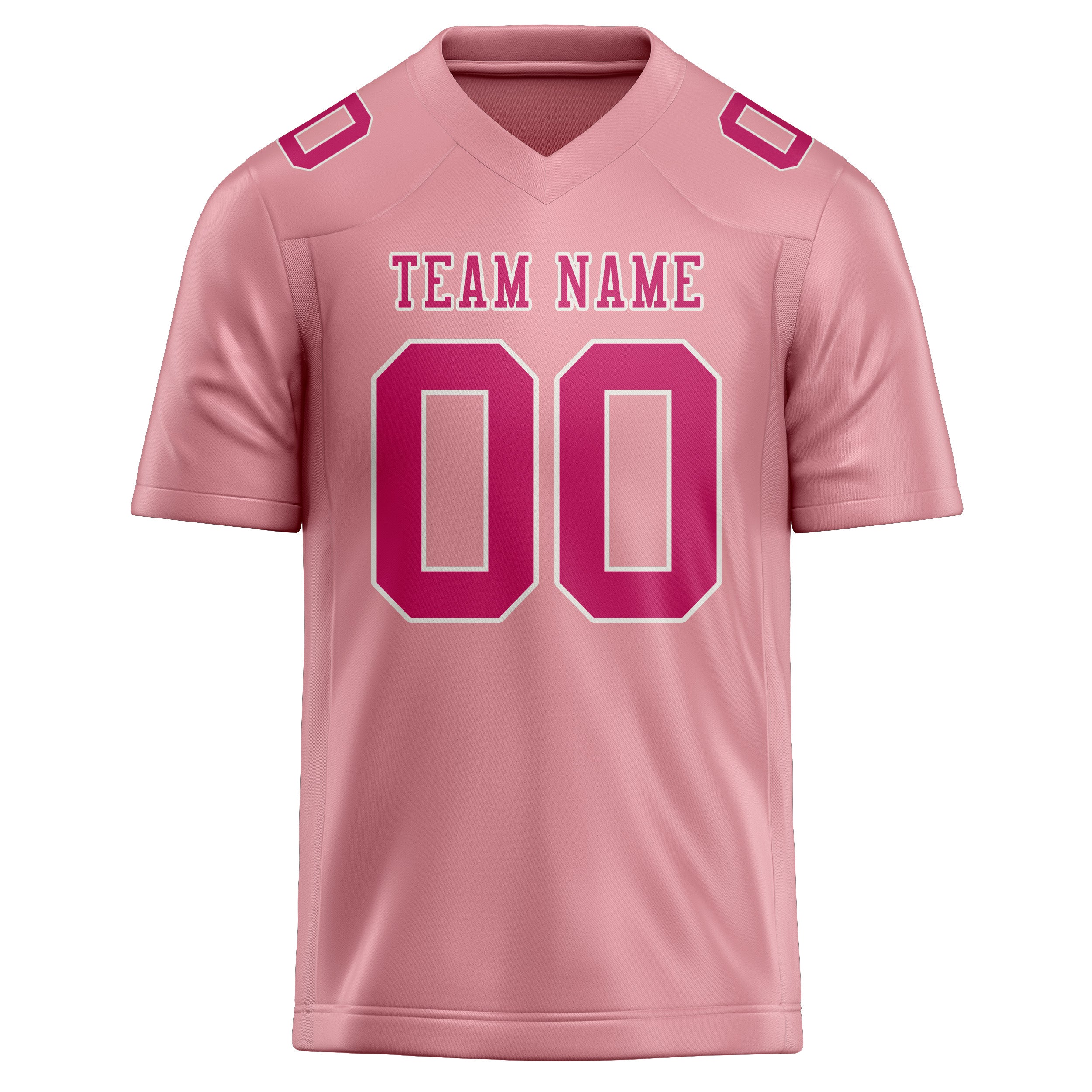 Maillot de football rose clair personnalisé