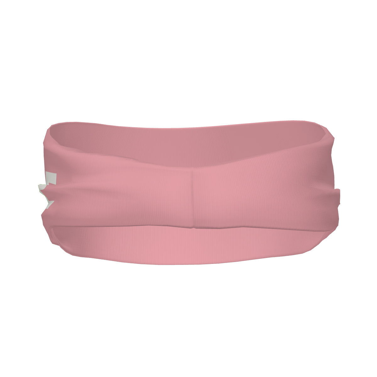 Bandeau de sport personnalisé rose clair et blanc