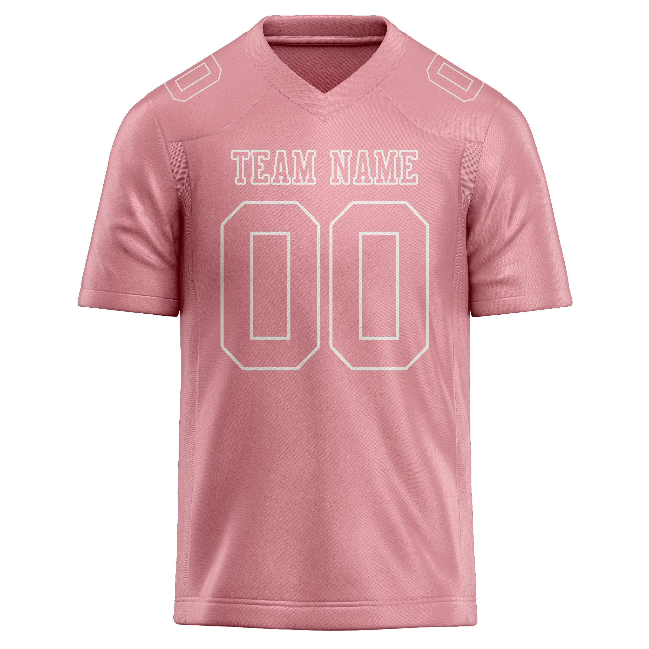 Maillot de football rose clair personnalisé