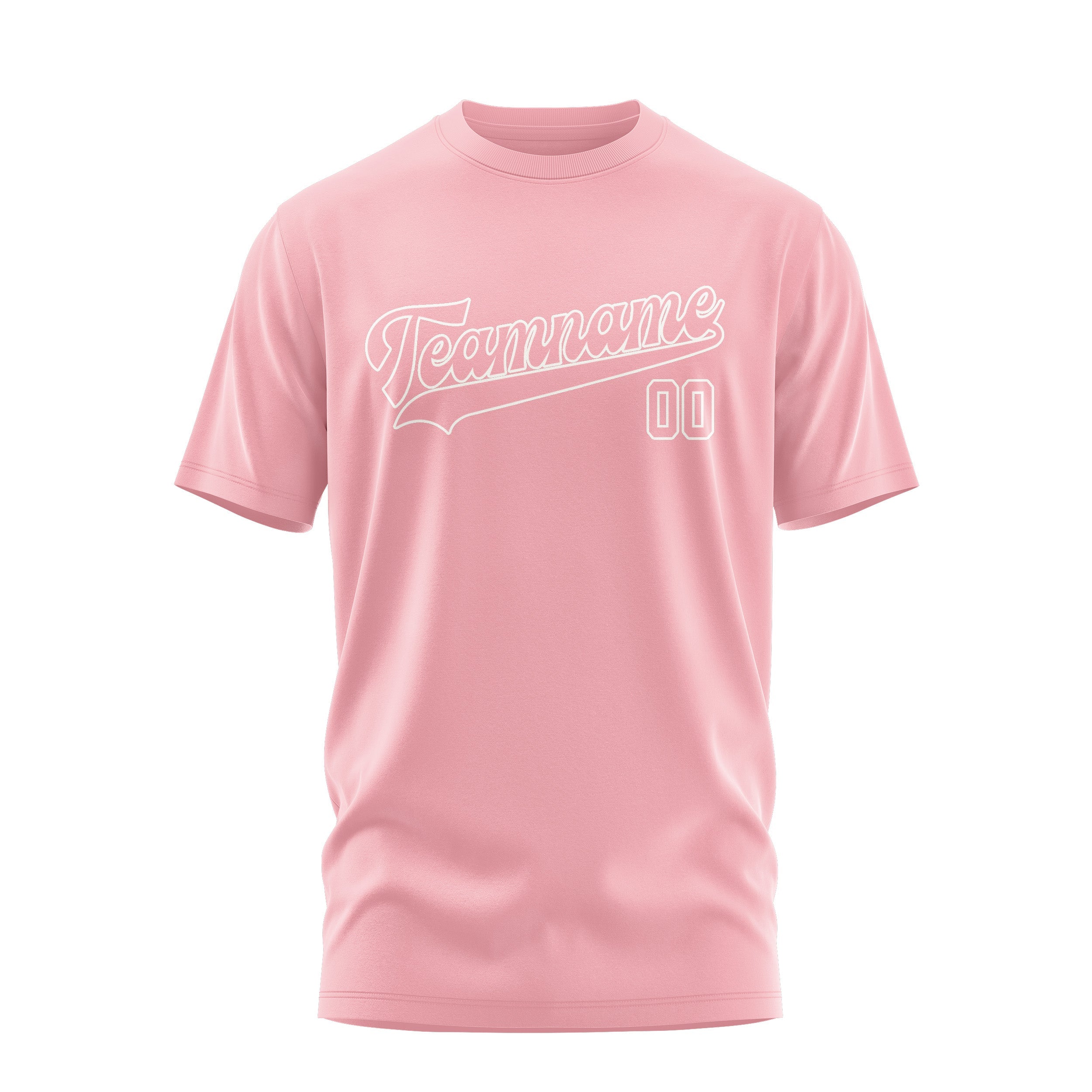 Custom Light Pink Light Pink T-Shirt