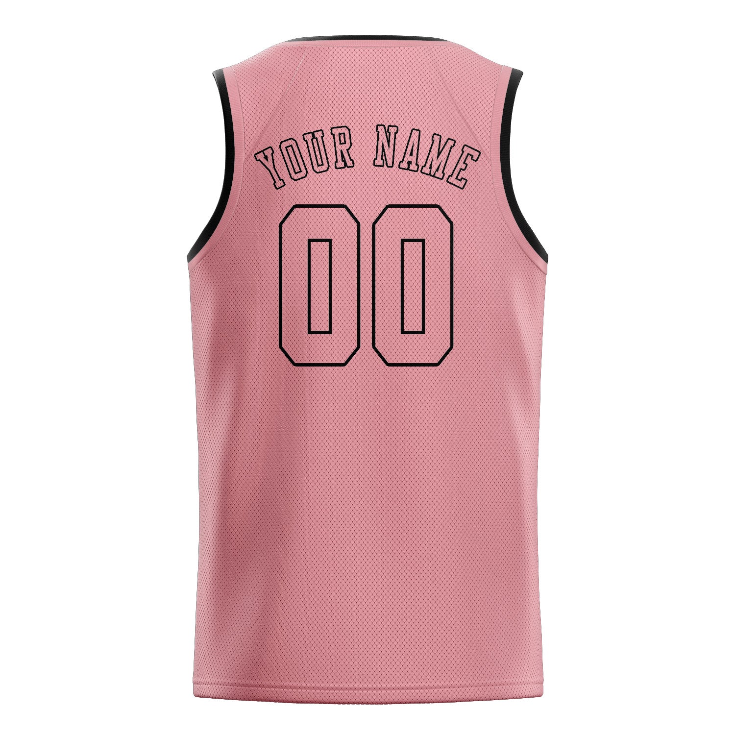 Maillot de basketball rose clair personnalisé