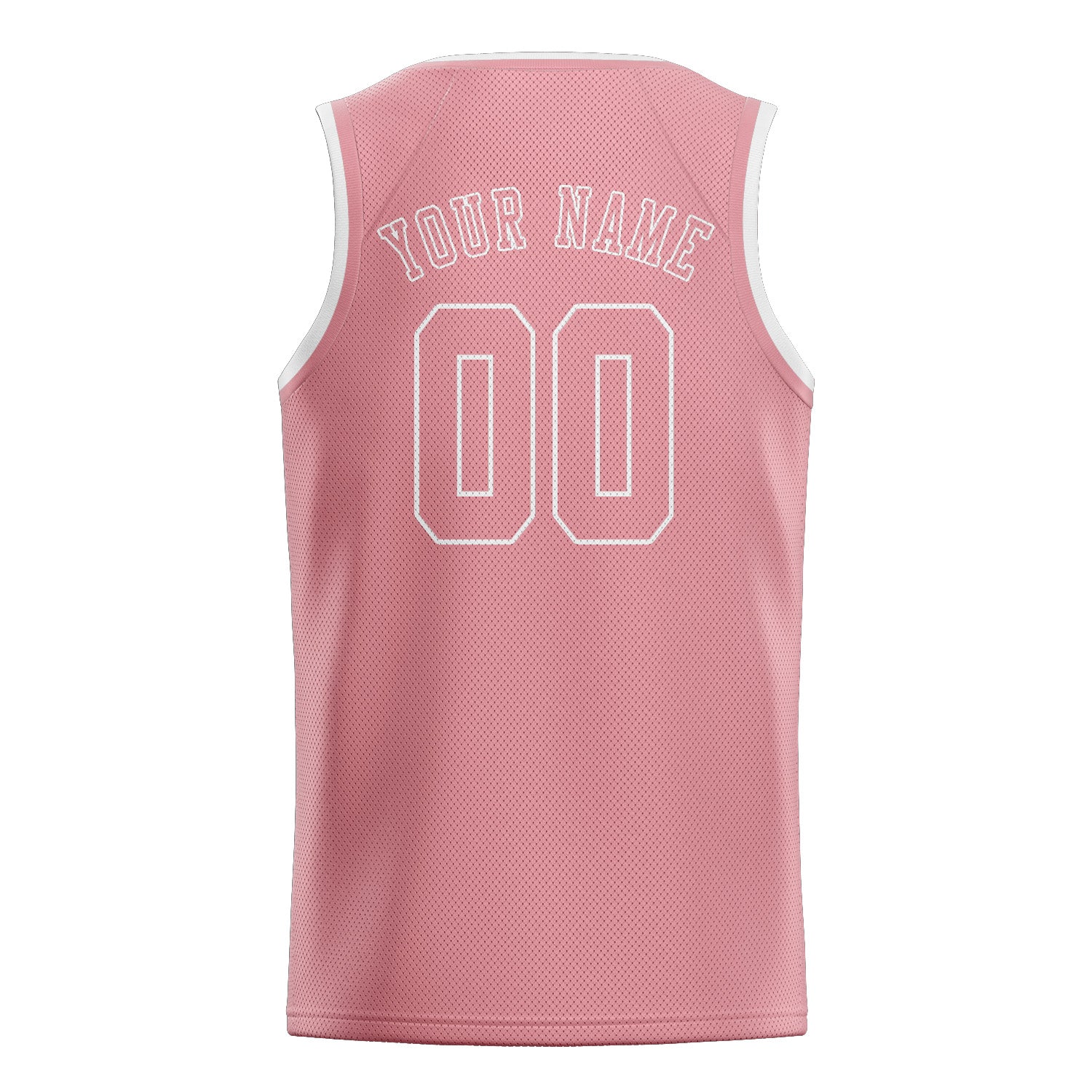 Maillot de basketball rose clair personnalisé