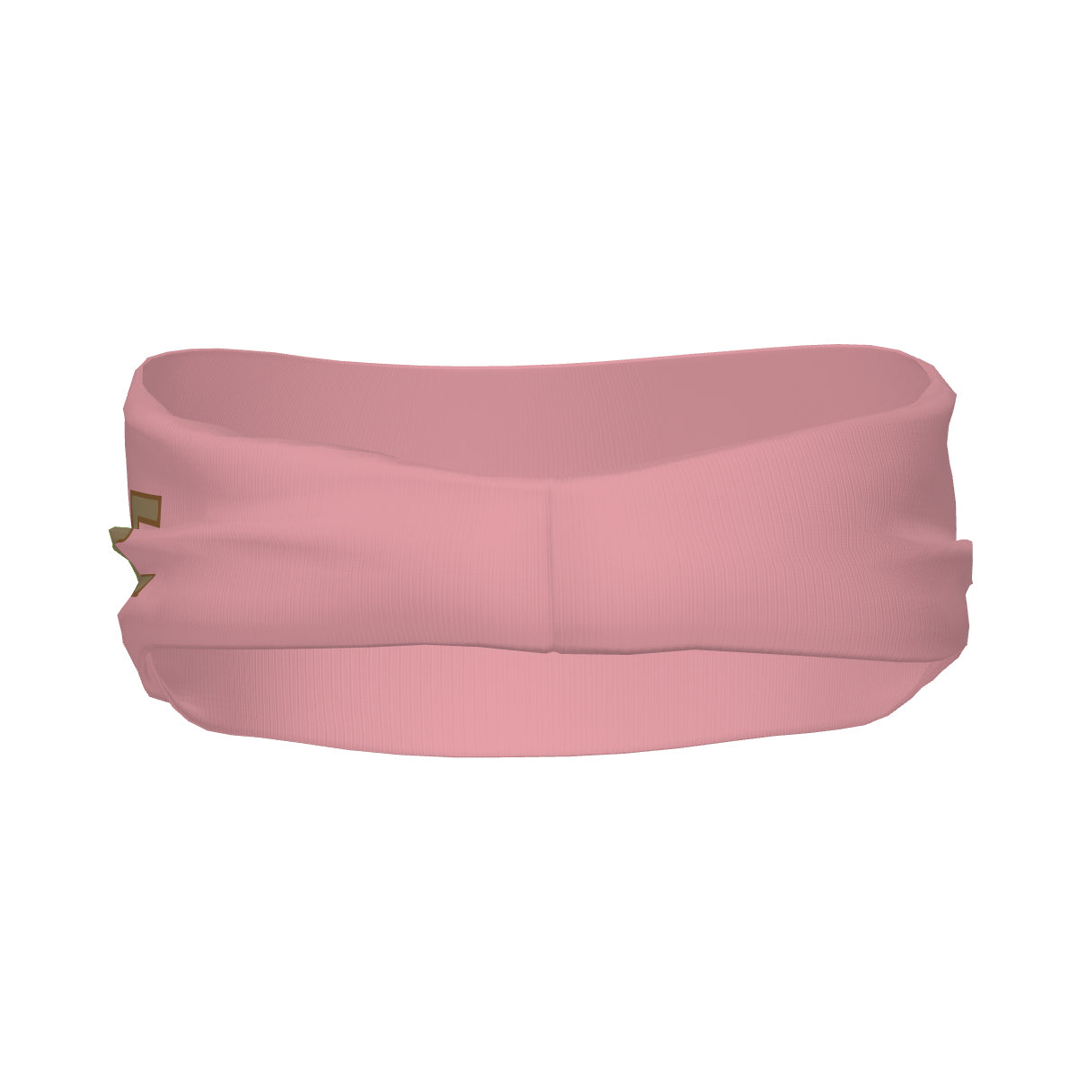 Bandeau de sport rose clair et kaki clair personnalisé