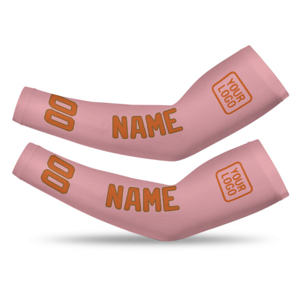 Manchon personnalisé rose clair orange
