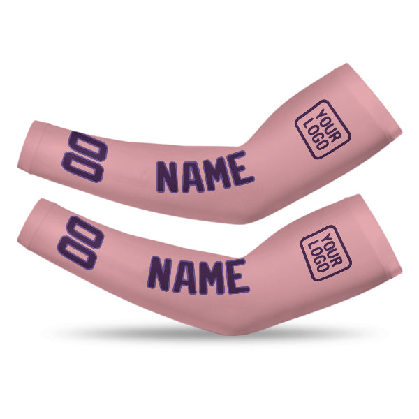 Manchon personnalisé rose clair et violet