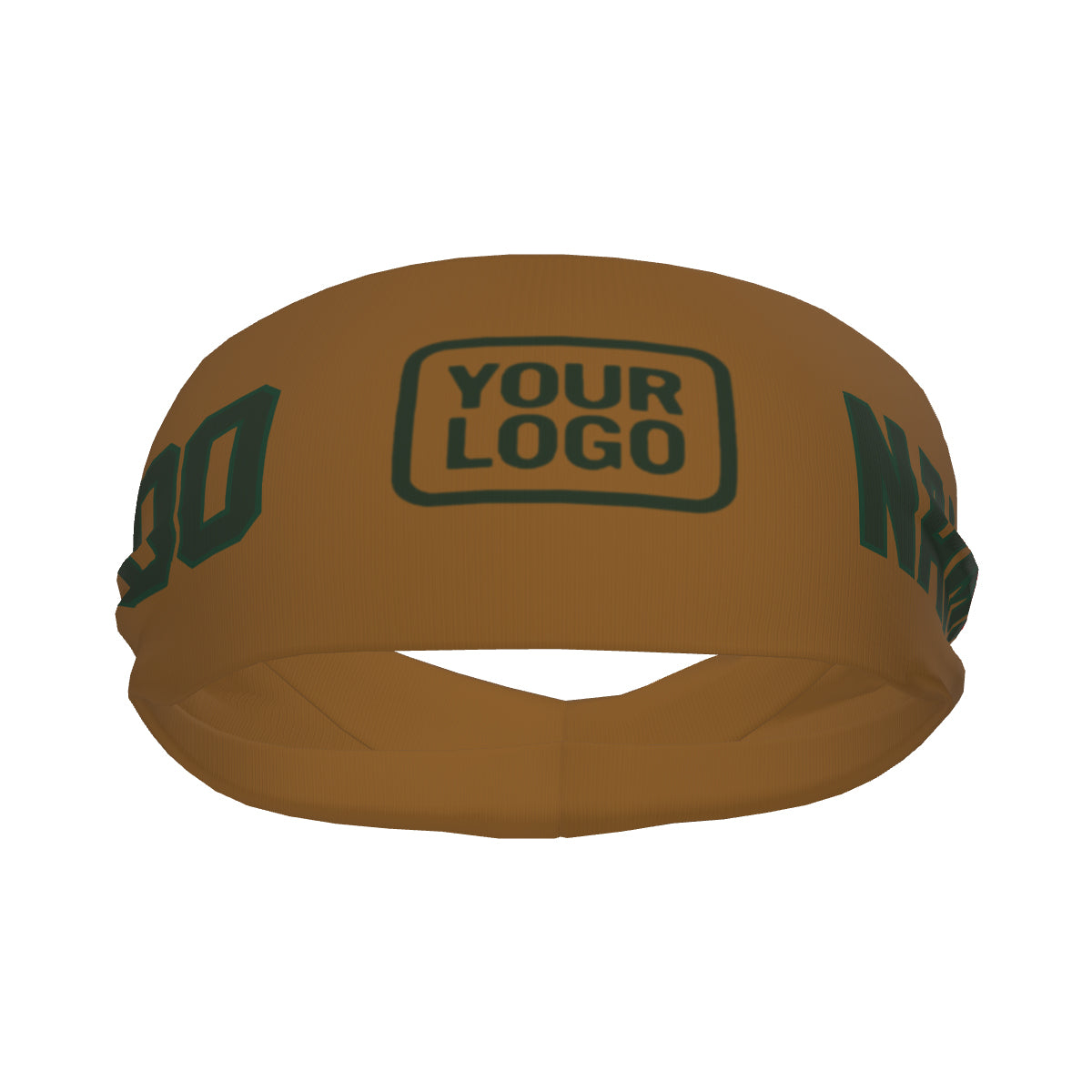 Bandeau de sport kaki/vert foncé personnalisé