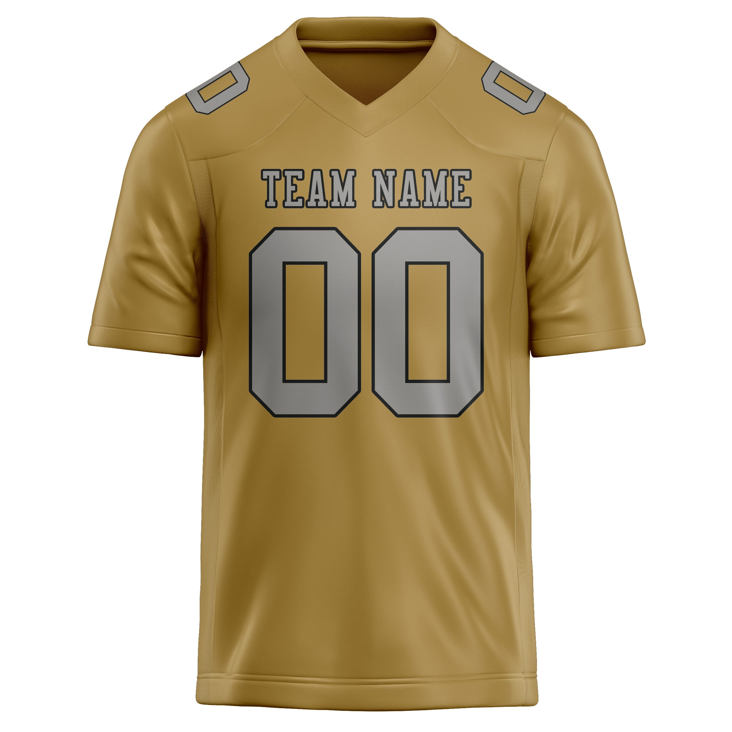 Custom Khaki Gray Football Jersey