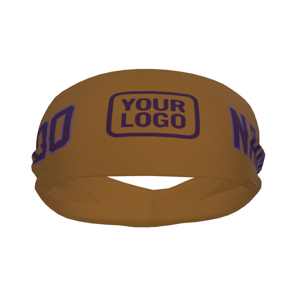 Bandeau de sport kaki violet personnalisé