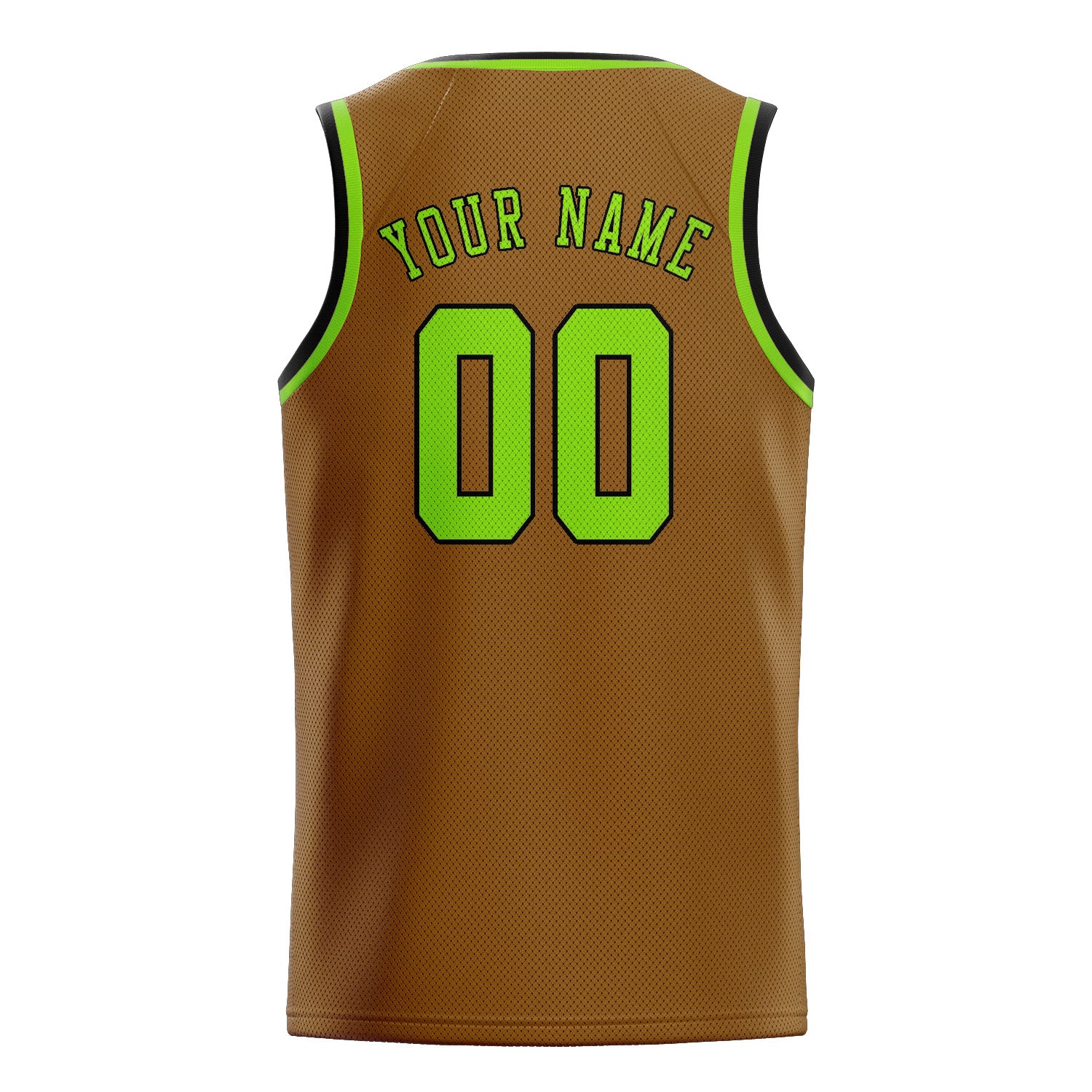 Maillot de basketball kaki et vert émeraude personnalisé