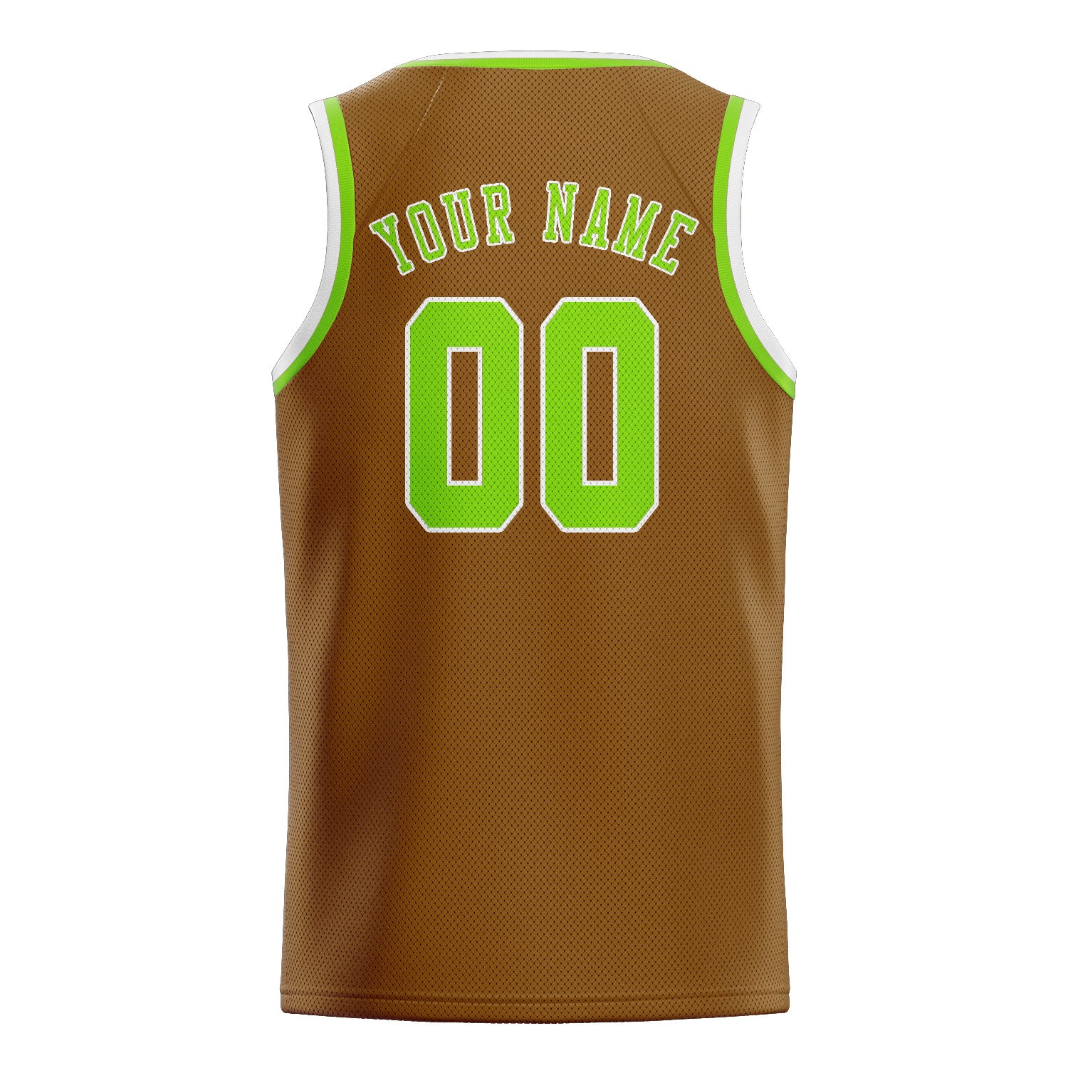 Maillot de basketball kaki et vert émeraude personnalisé