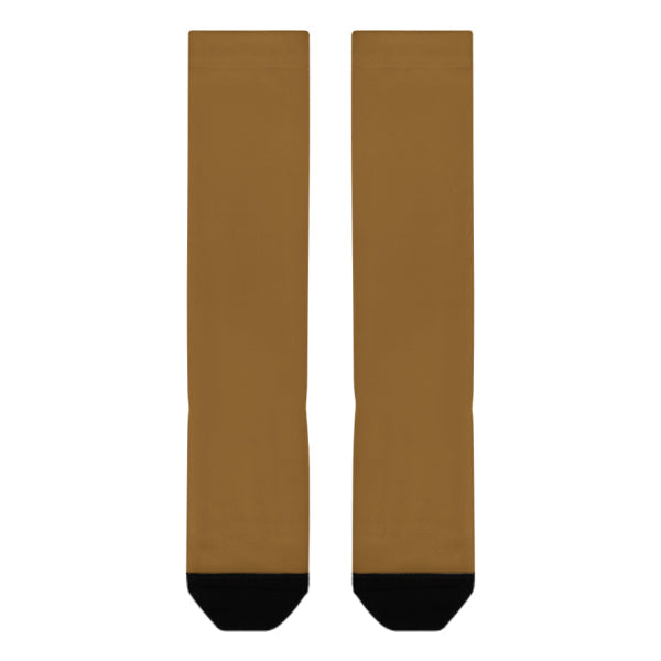 Chaussettes hautes kaki personnalisées