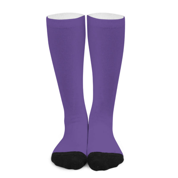 Chaussettes hautes violettes claires personnalisées