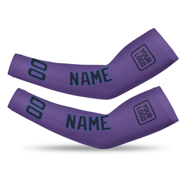 Manchon personnalisé violet clair et bleu marine