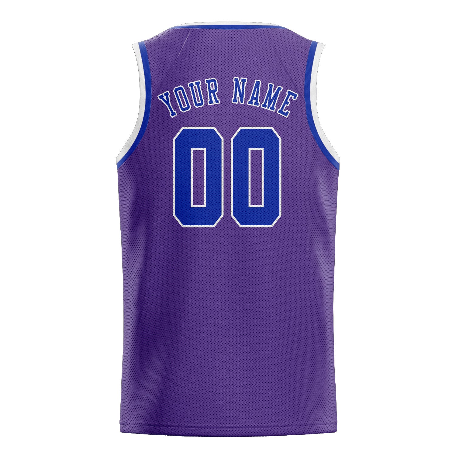 Maillot de basketball personnalisé violet clair et bleu ciel