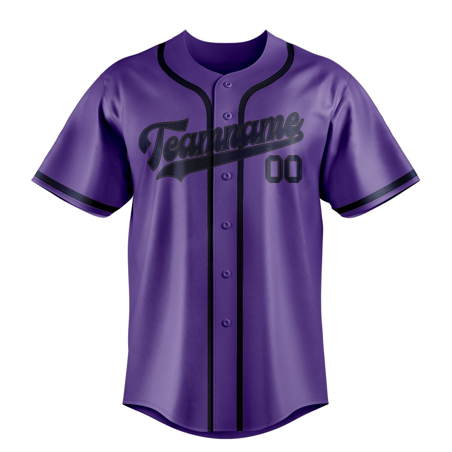 Maillot de baseball personnalisé violet clair et bleu