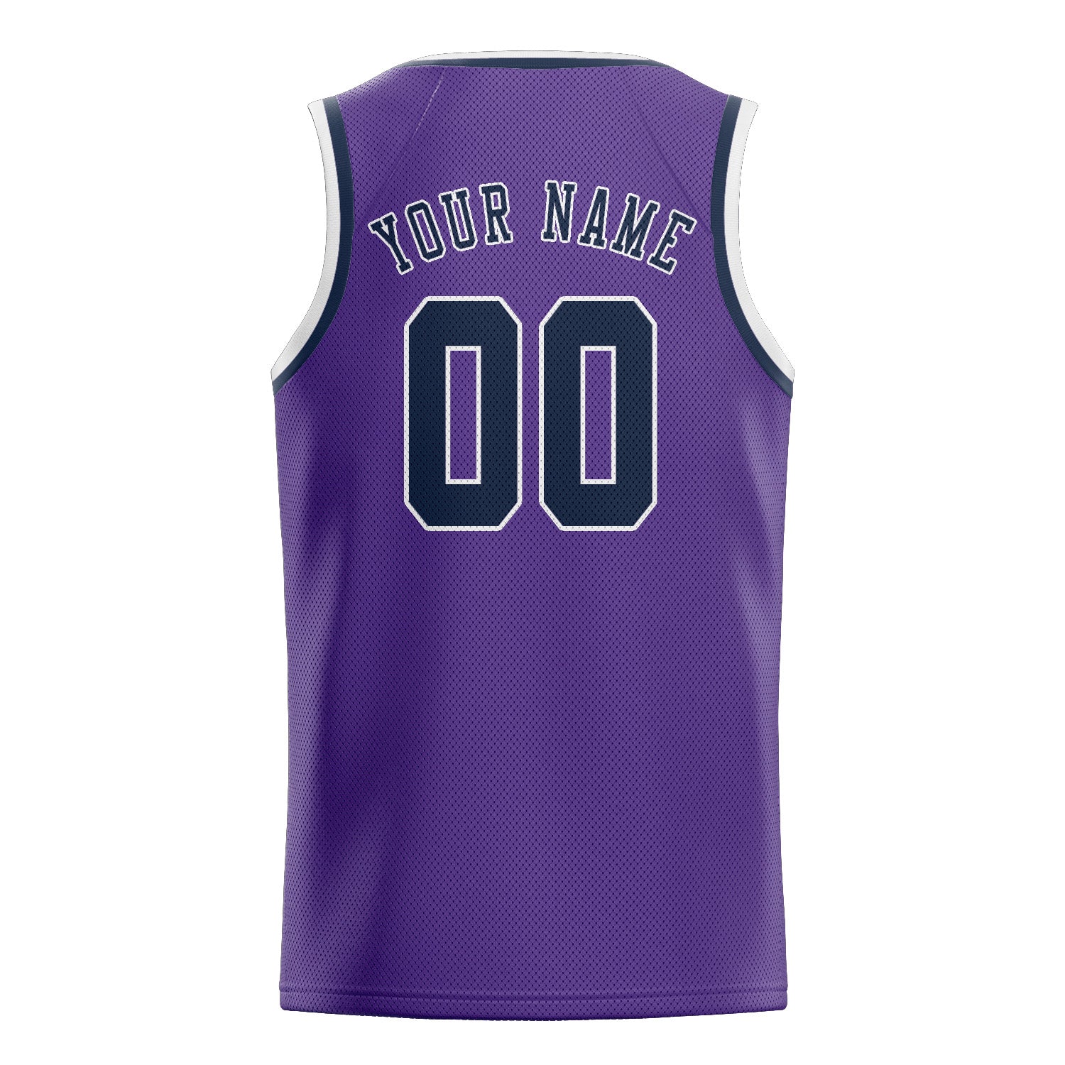 Maillot de basketball personnalisé violet clair et bleu