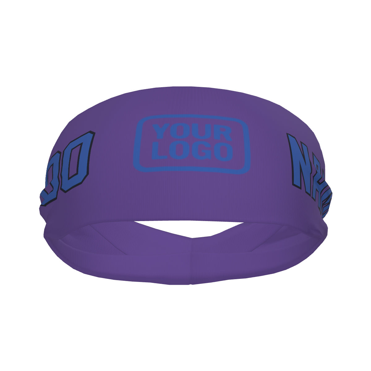 Bandeau de sport personnalisé violet clair et bleu ciel