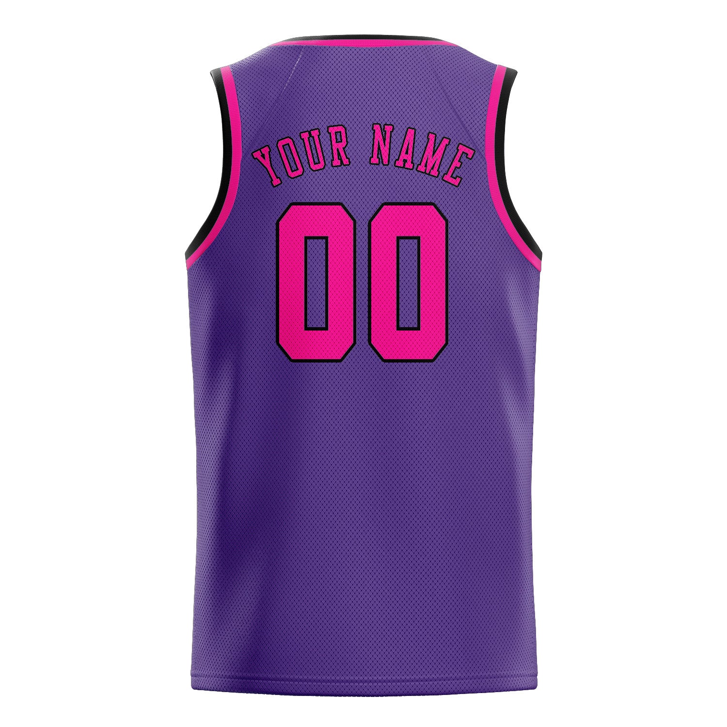 Maillot de basketball personnalisé rose et violet clair