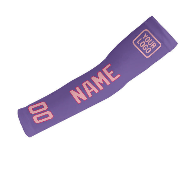 Manchon personnalisé violet clair rose clair