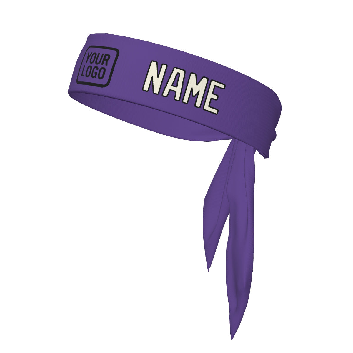Bandeau crème violet clair personnalisé
