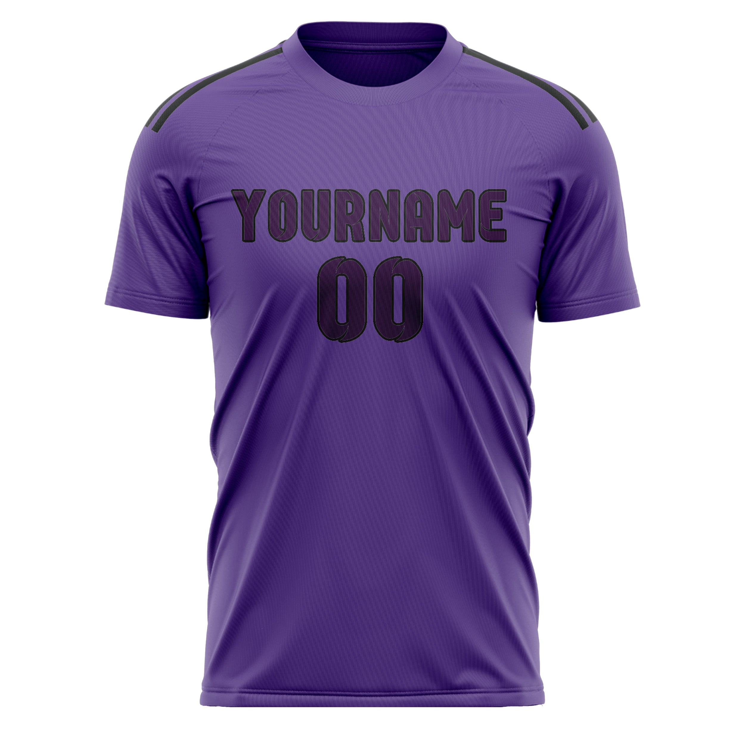 Maillot de football violet clair personnalisé