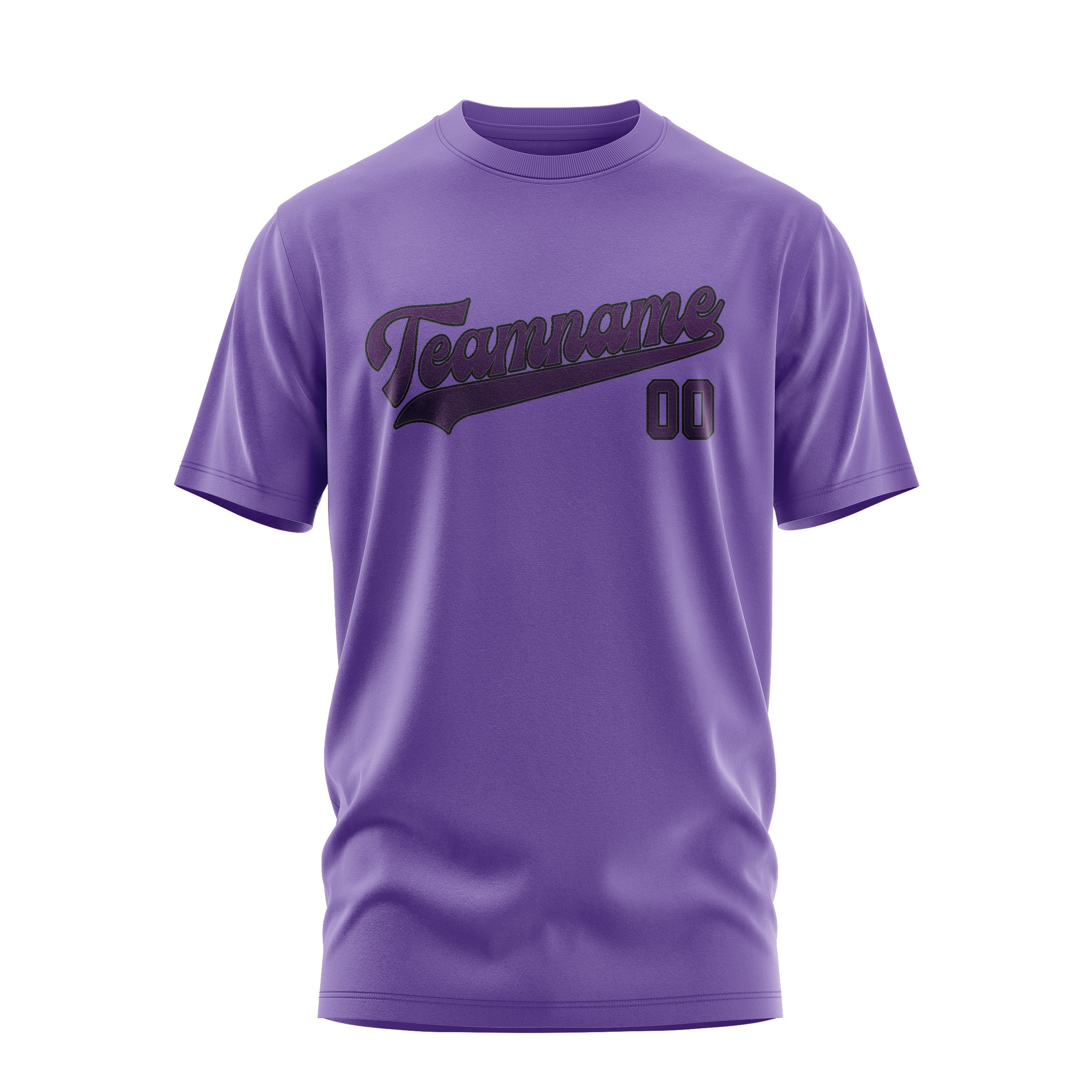 T-shirt violet clair personnalisé