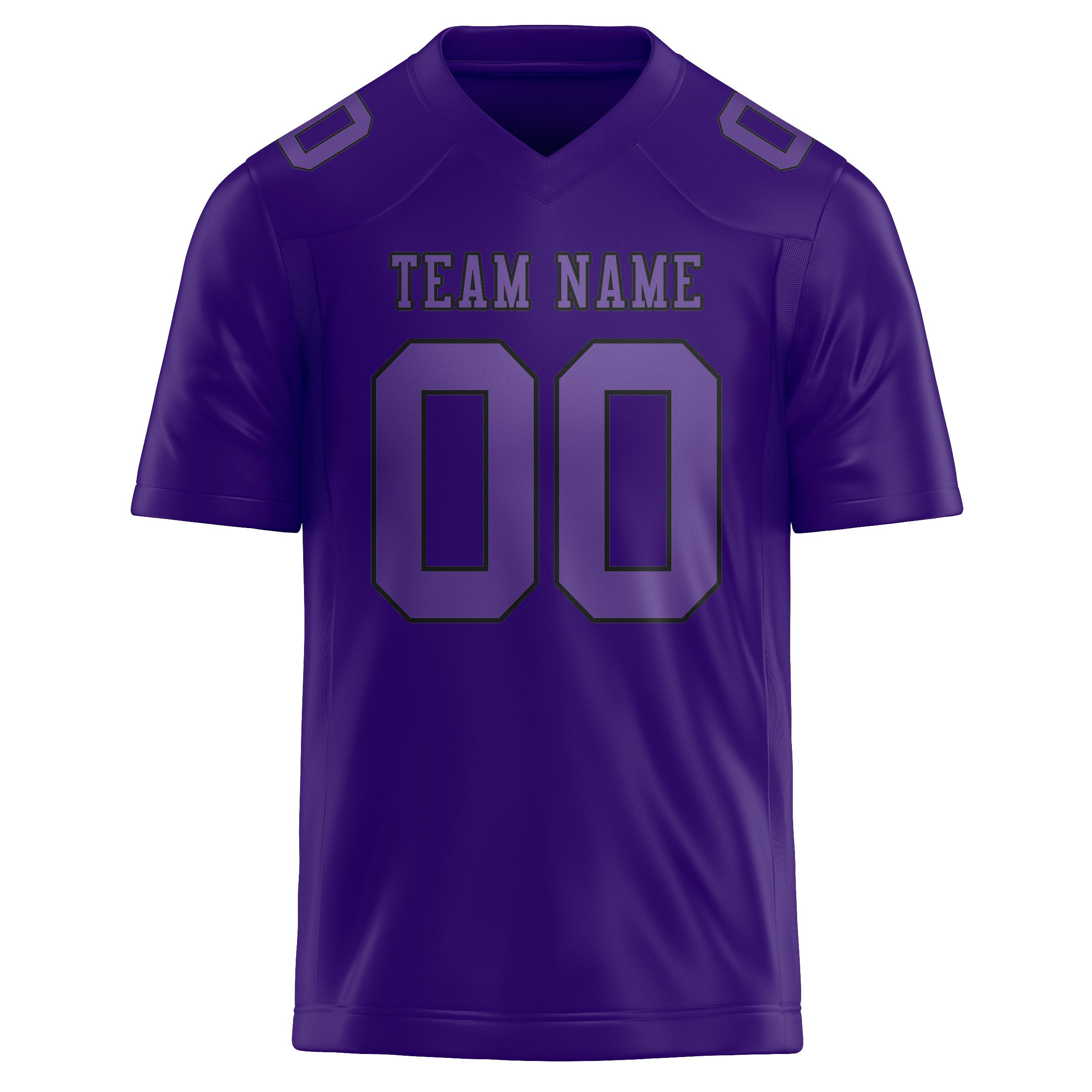Maillot de football violet clair personnalisé