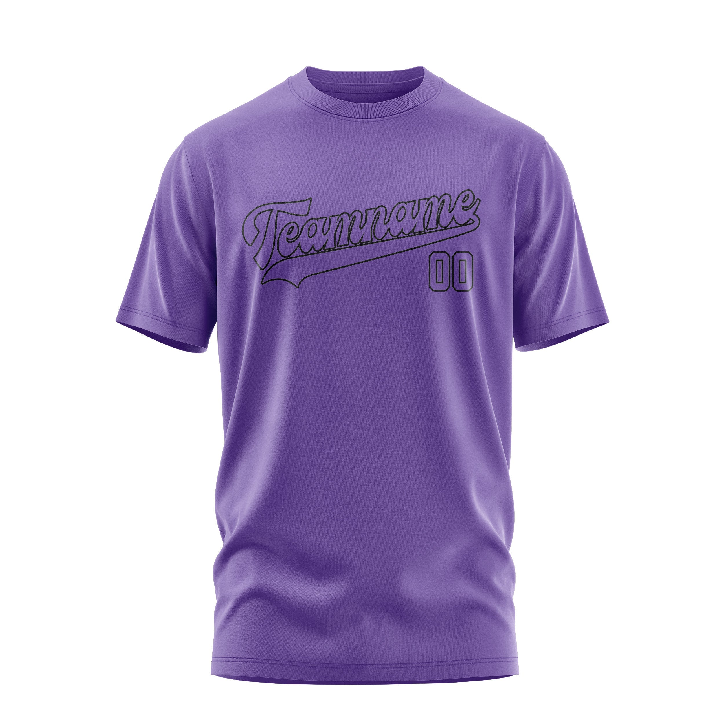 T-shirt violet clair personnalisé