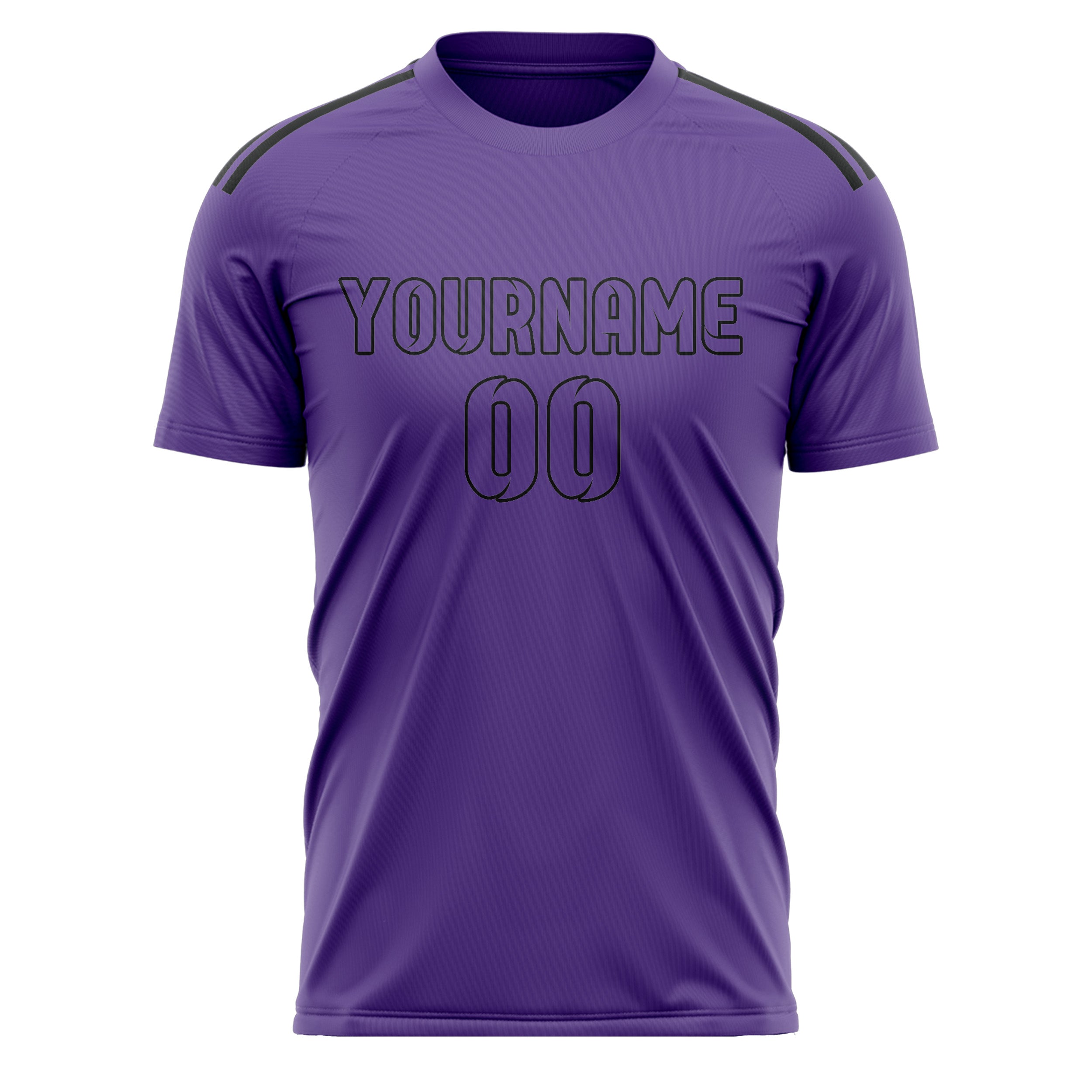 Maillot de football violet clair personnalisé