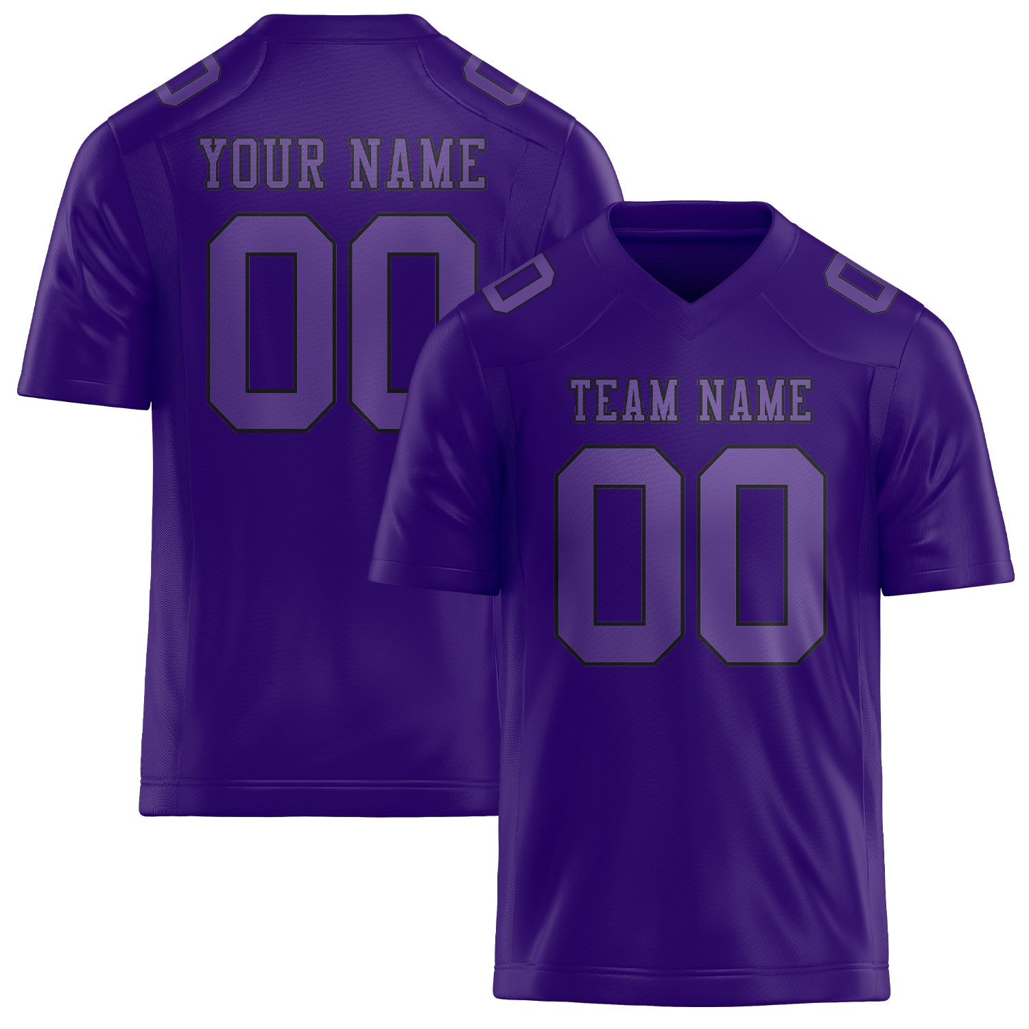 Maillot de football violet clair personnalisé