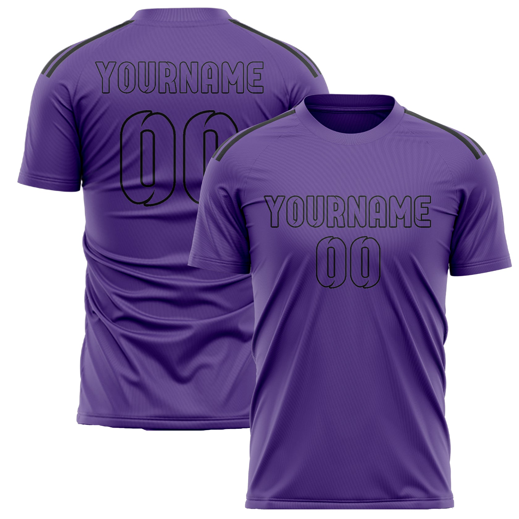 Maillot de football violet clair personnalisé