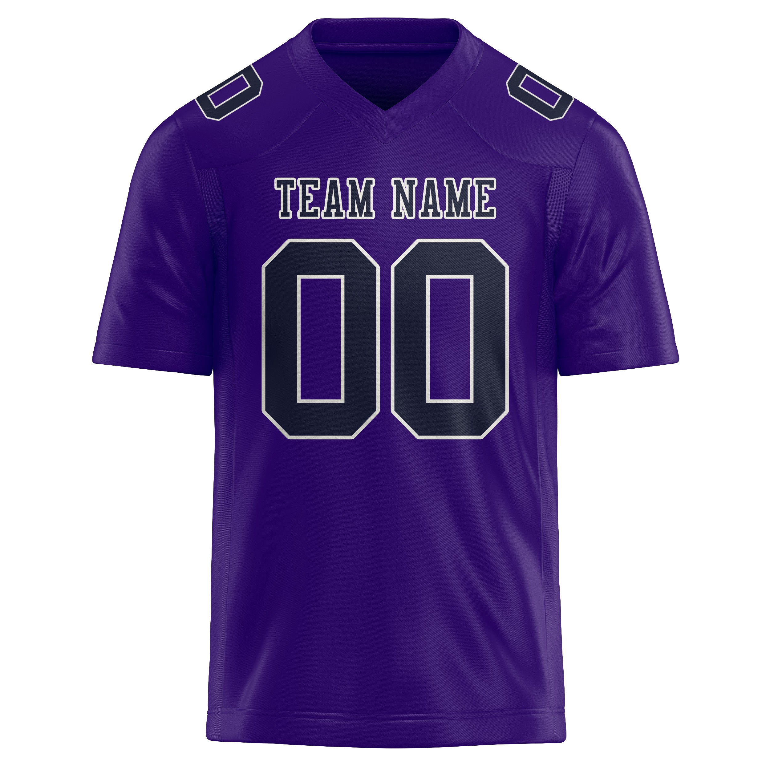 Maillot de football personnalisé violet clair et marine
