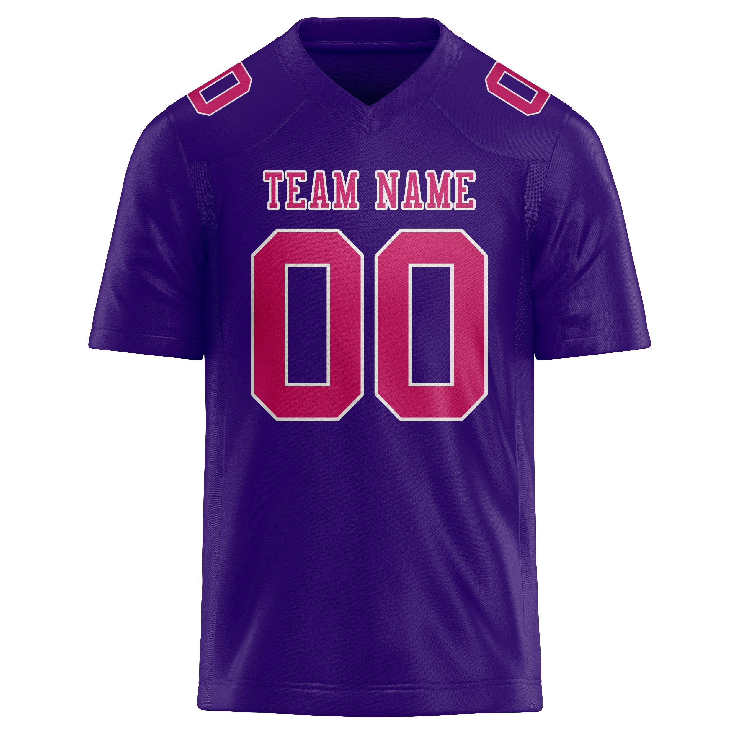 Maillot de football personnalisé rose et violet clair