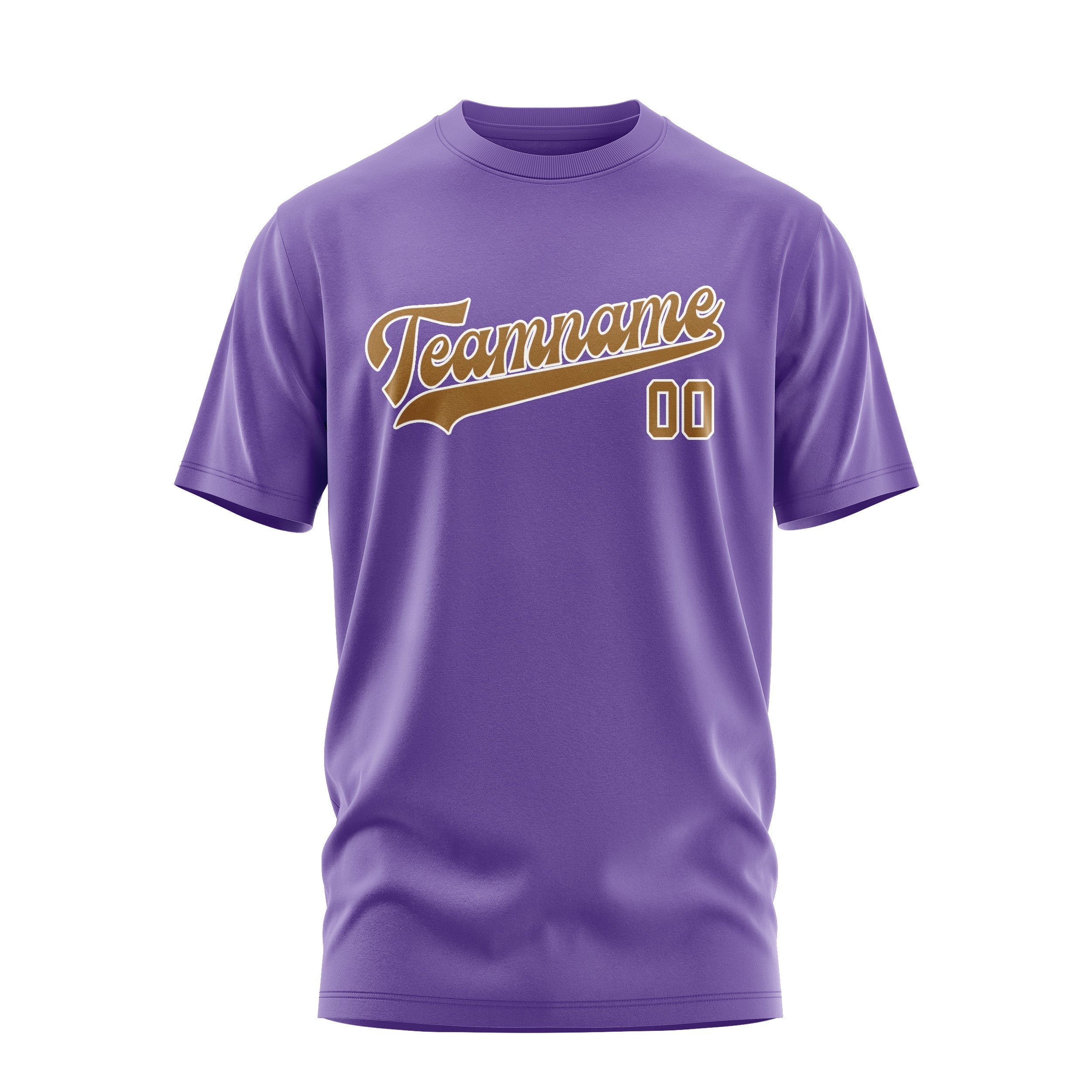 Custom Light Purple Khaki T-Shirt
