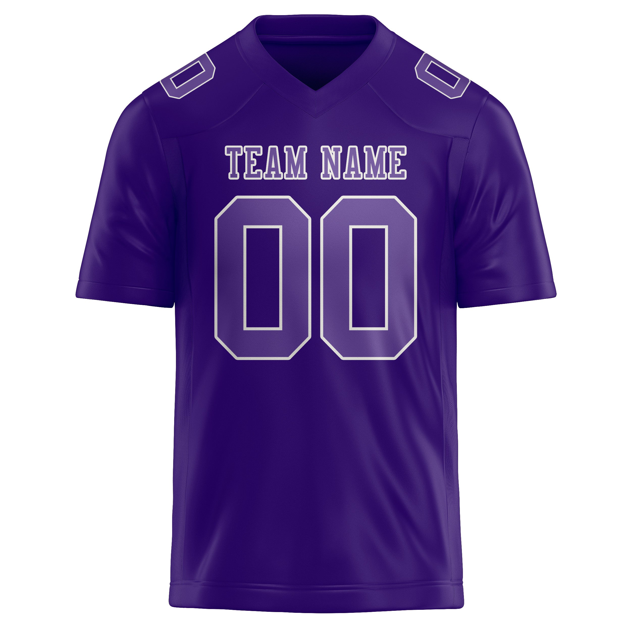Maillot de football violet clair personnalisé