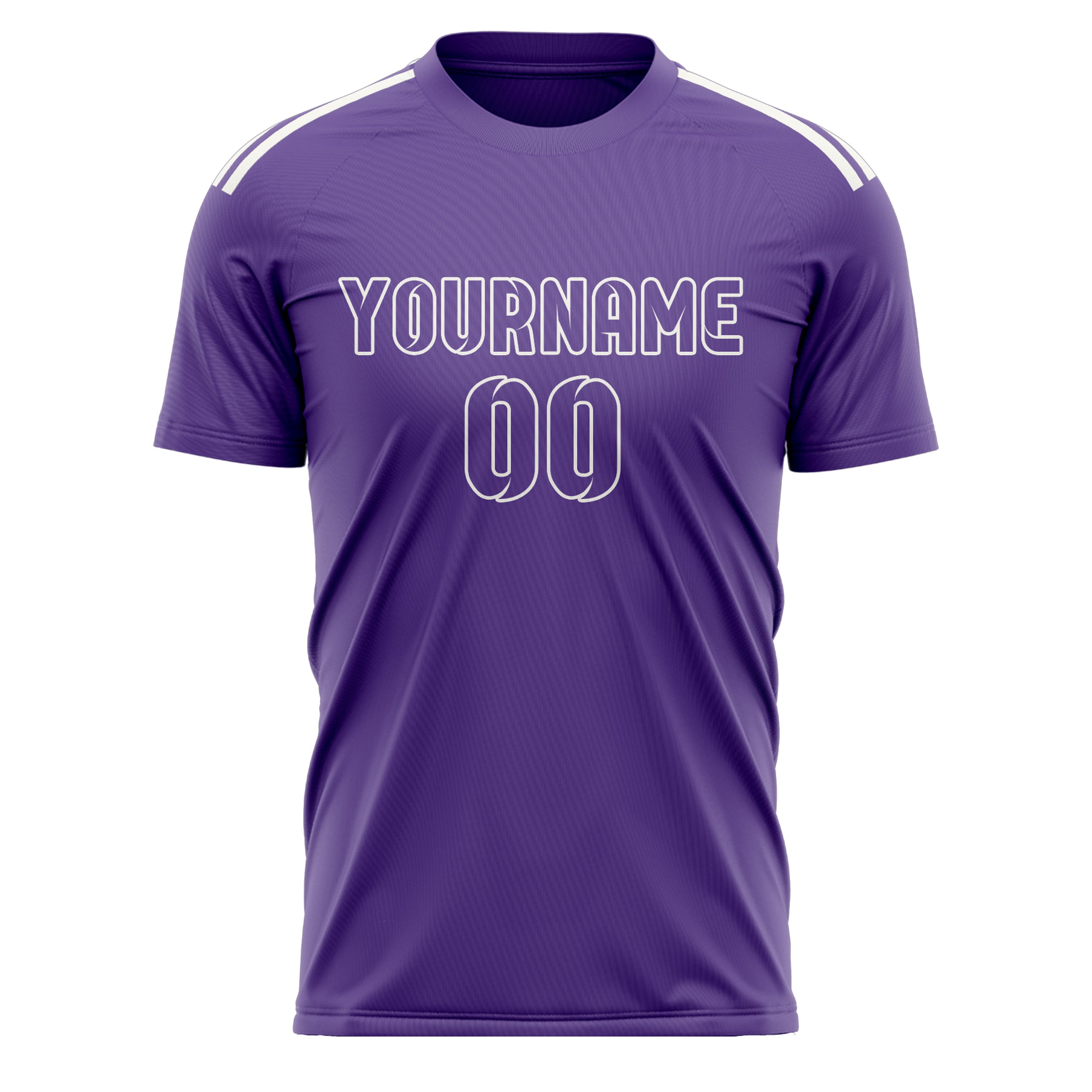 Maillot de football violet clair personnalisé