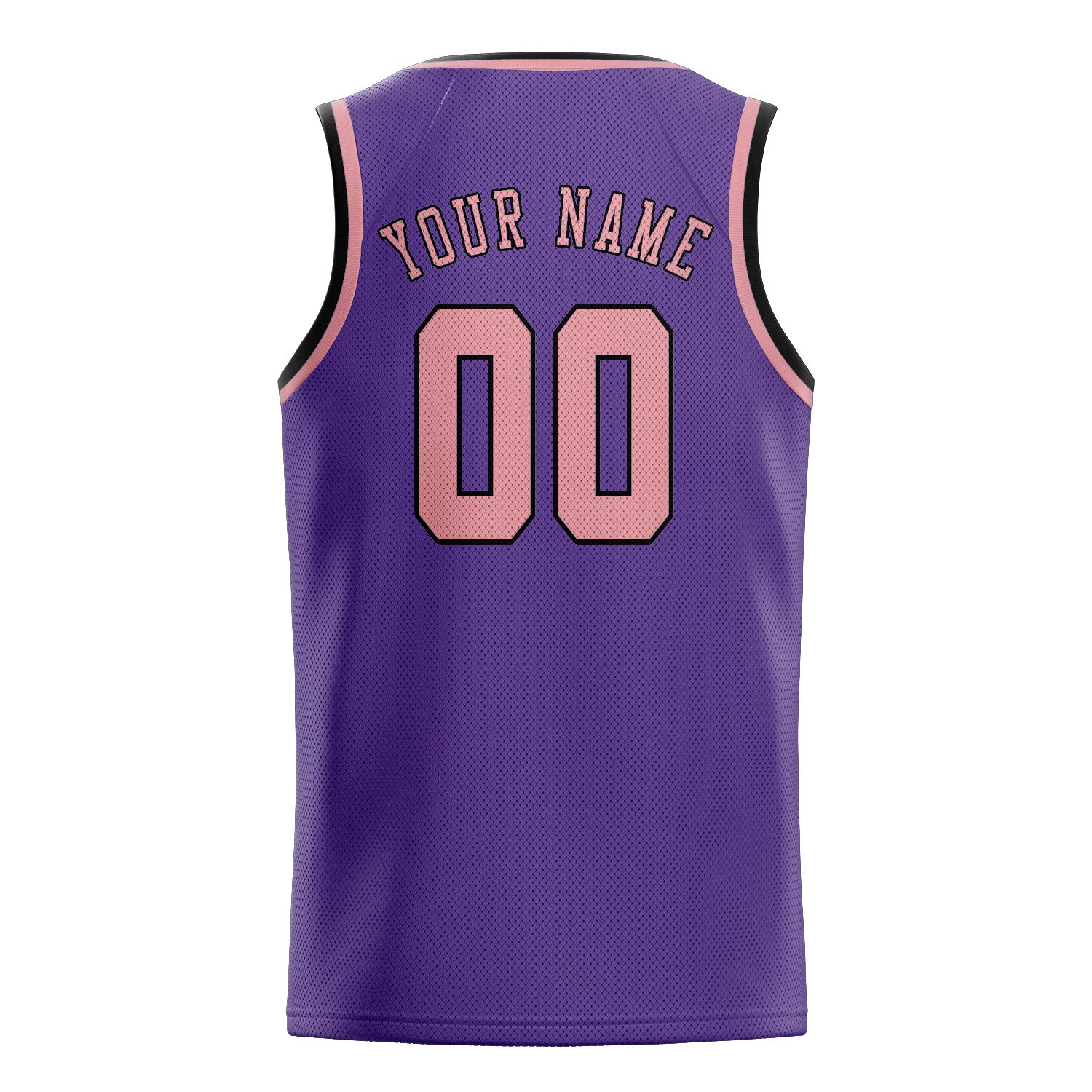 Maillot de basketball personnalisé violet clair et rose clair