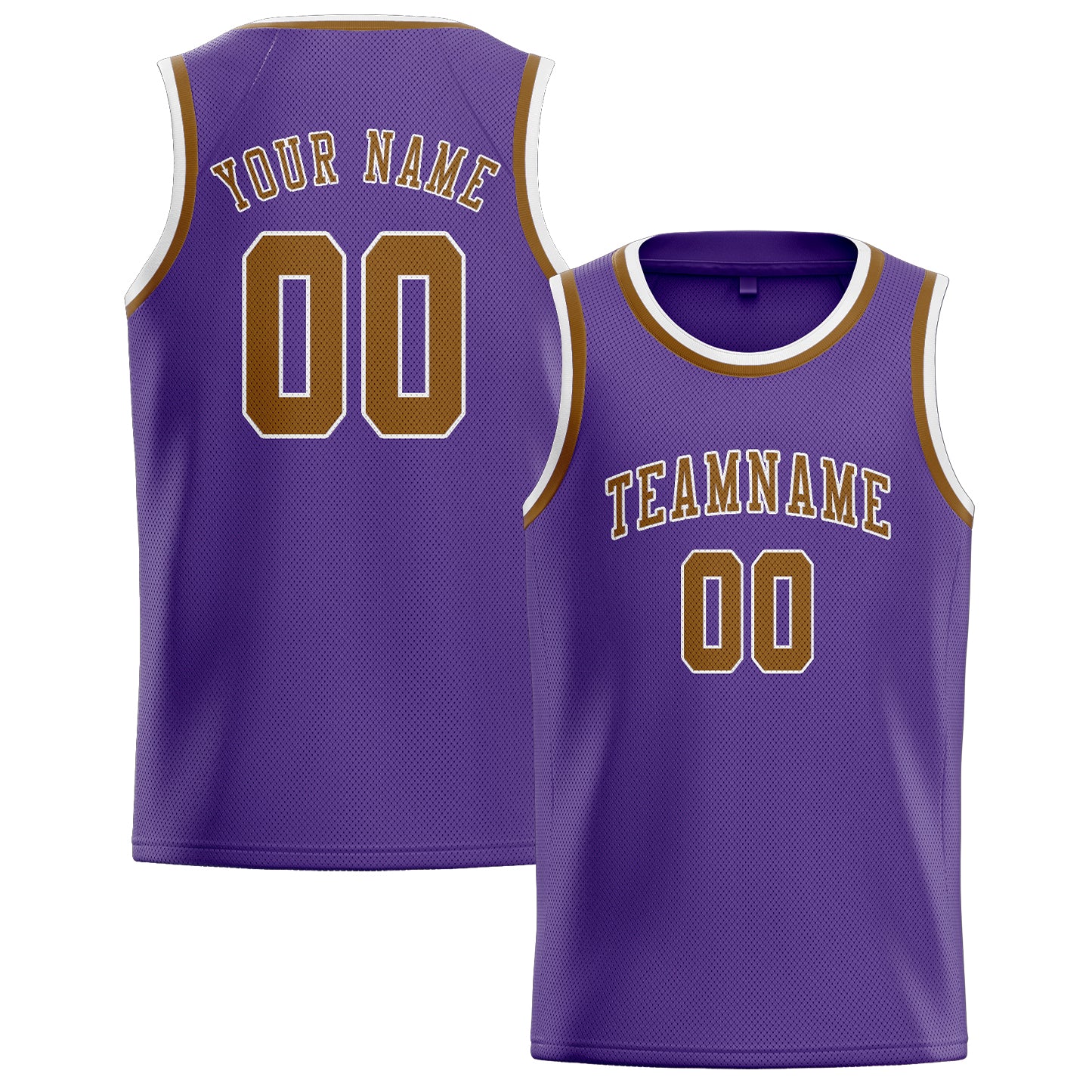 Maillot de basketball kaki violet clair personnalisé