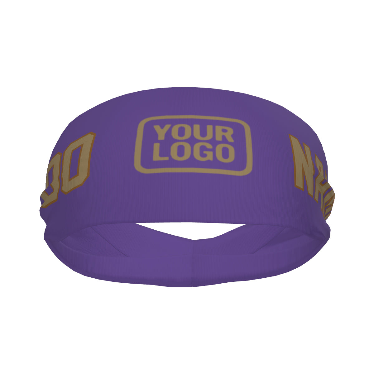 Bandeau de sport personnalisé violet clair kaki clair