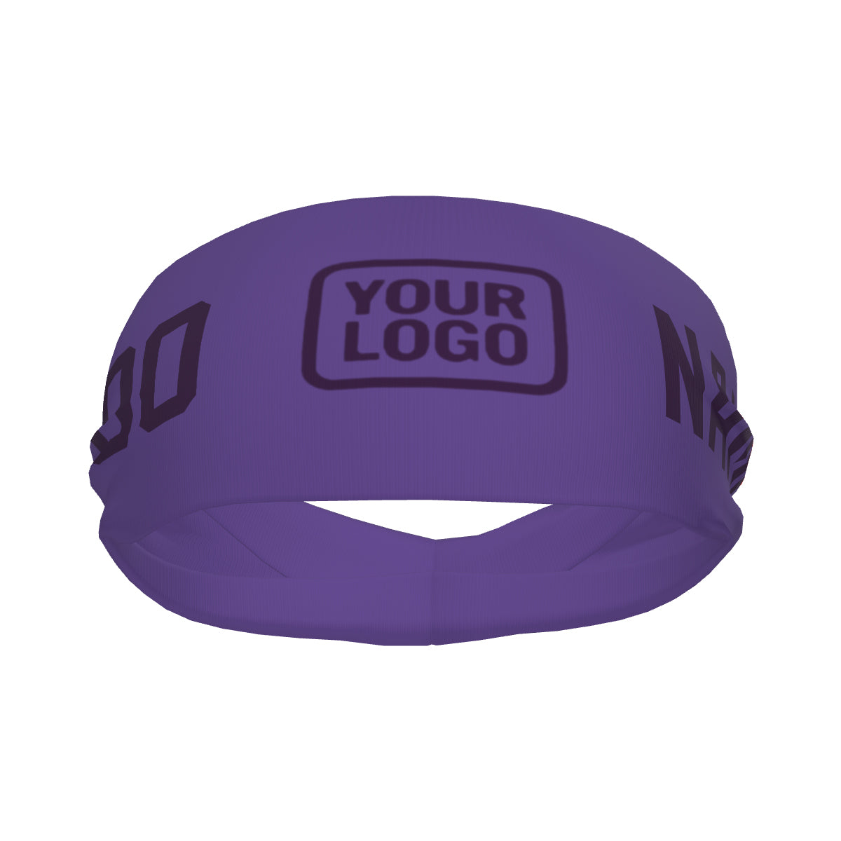 Bandeau de sport violet clair personnalisé