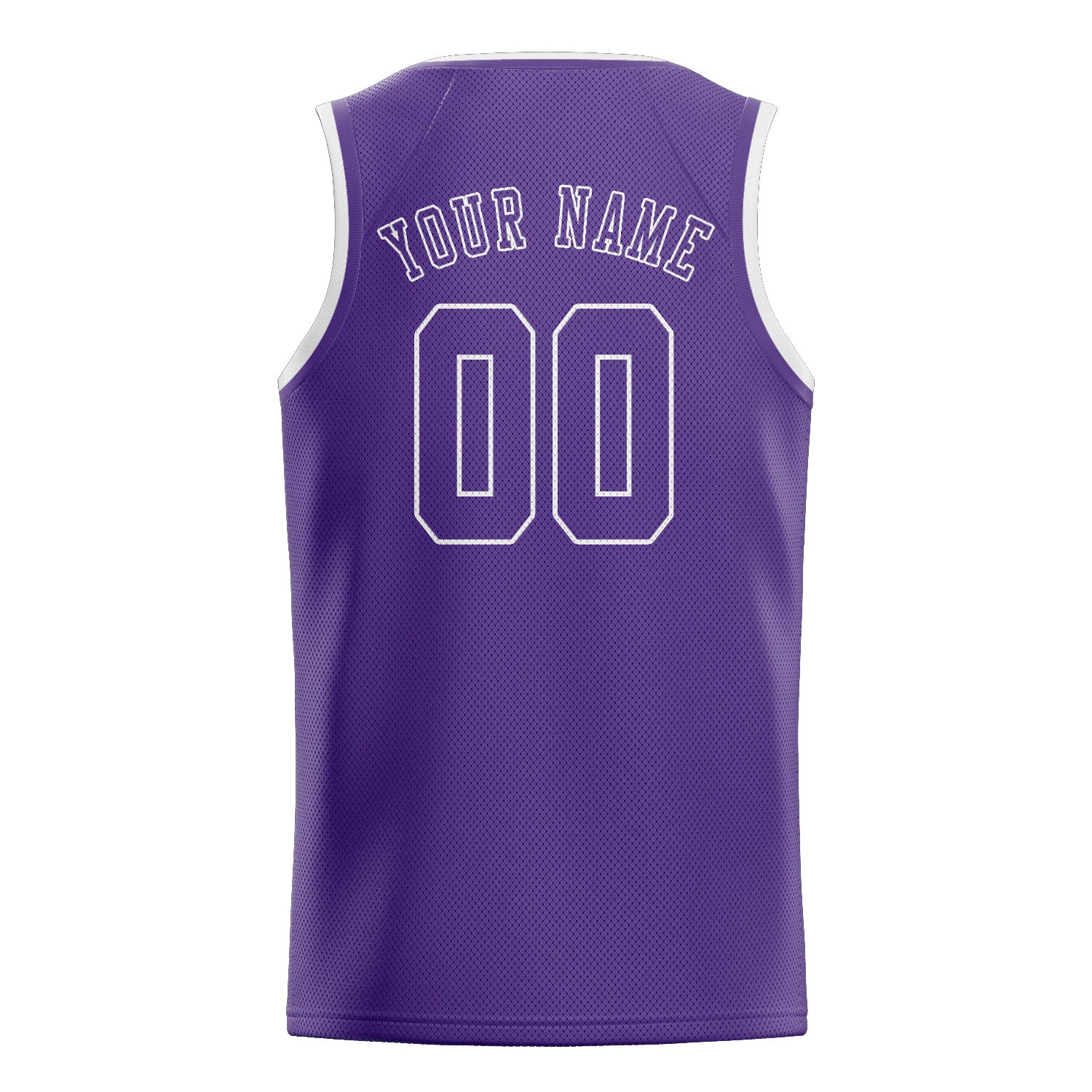 Maillot de basketball violet clair personnalisé